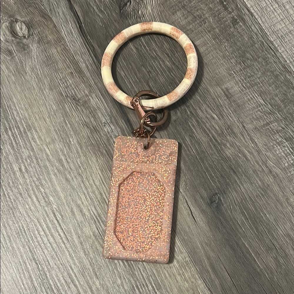 Venture Elegant Glitter Keychain Bracelet - Rose Gold